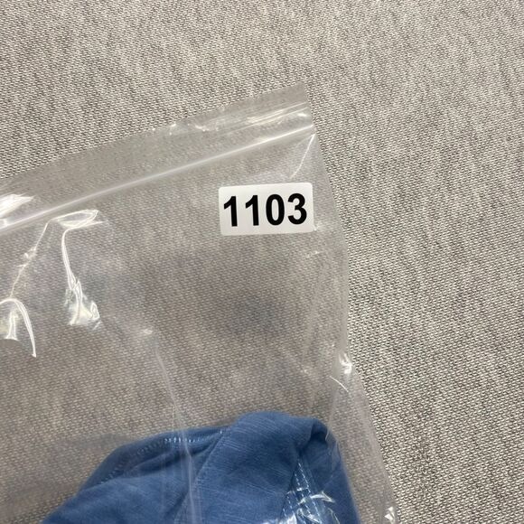 John Varvatos USA Peace Sign Polo Shirt Dri-Fit Cotton Casual Blue XXL - Picture 8 of 8